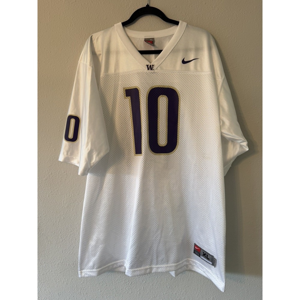 EUCVintage Men's Nike University Of Washington Football Jersey Number 10 Size XL
